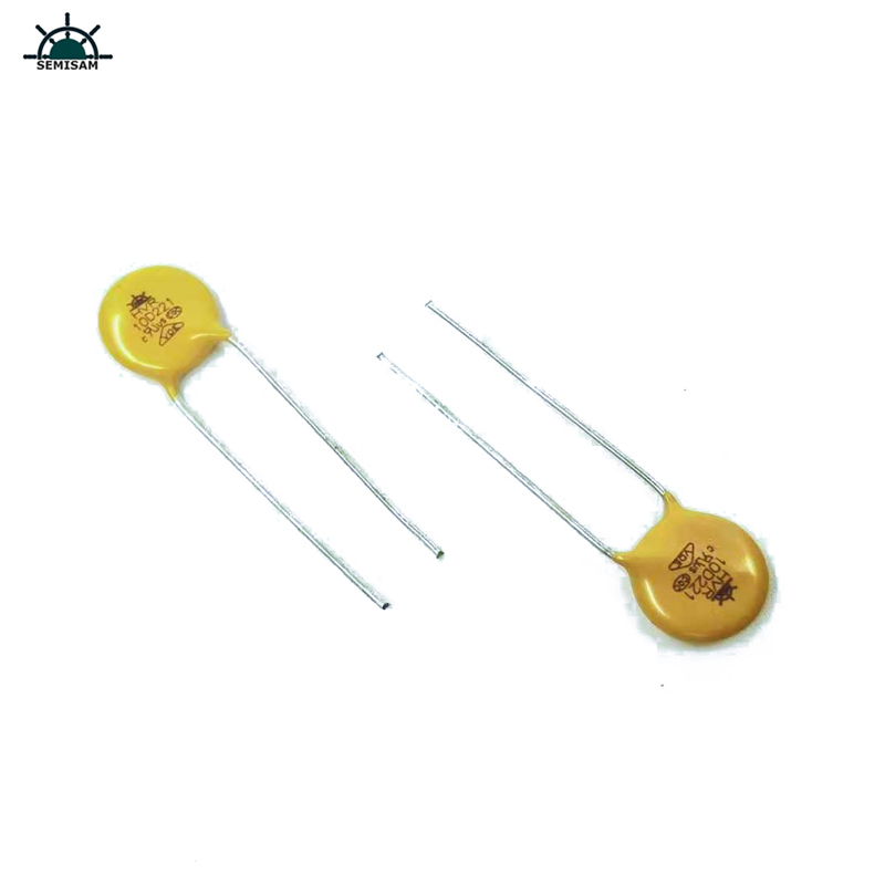 Oryginalny dostawca rezystora ODM Żółty silikon 10D221 średnica 10mm tlenek metalu MOP VARISTOR do zasilania